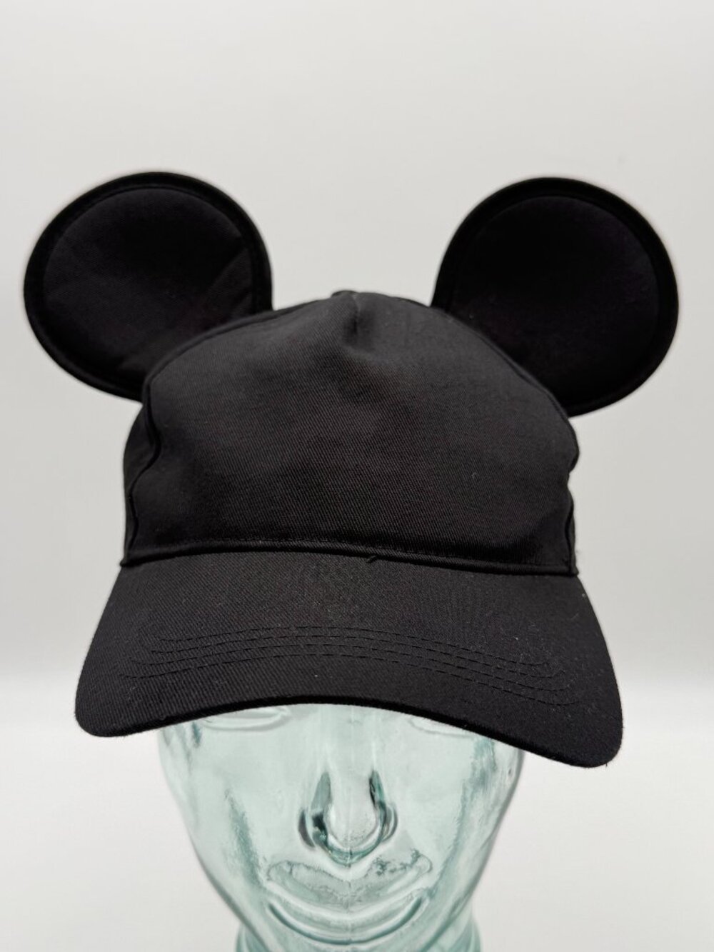 Disney Parks Authentic Mickey Mouse Ears Snapback Hat Black One Size Adjustable